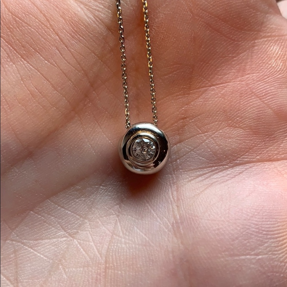 Silver Diamond Necklace